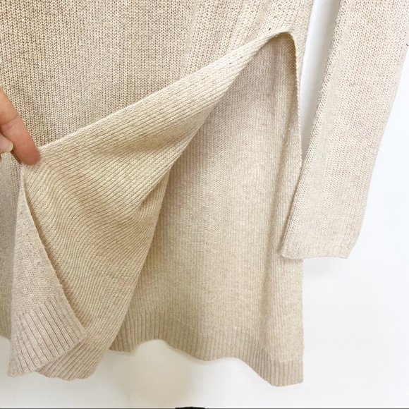 Anthropologie Moth Tan Tunic Side Slit Sweater XS, EUC. - Picture 10 of 14